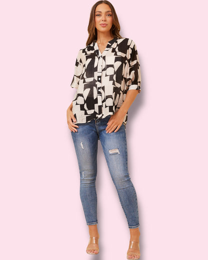 Mia Printed Shirt 🌼