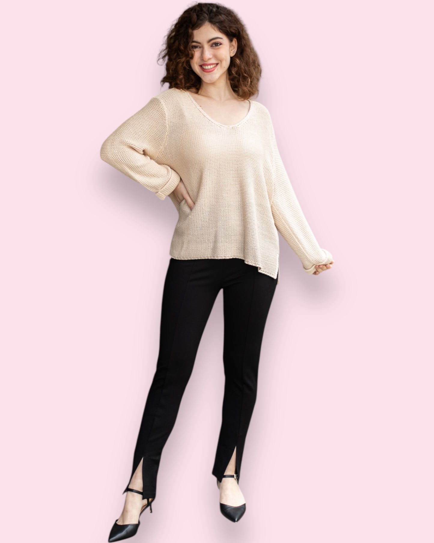Maddie Knit - Beige