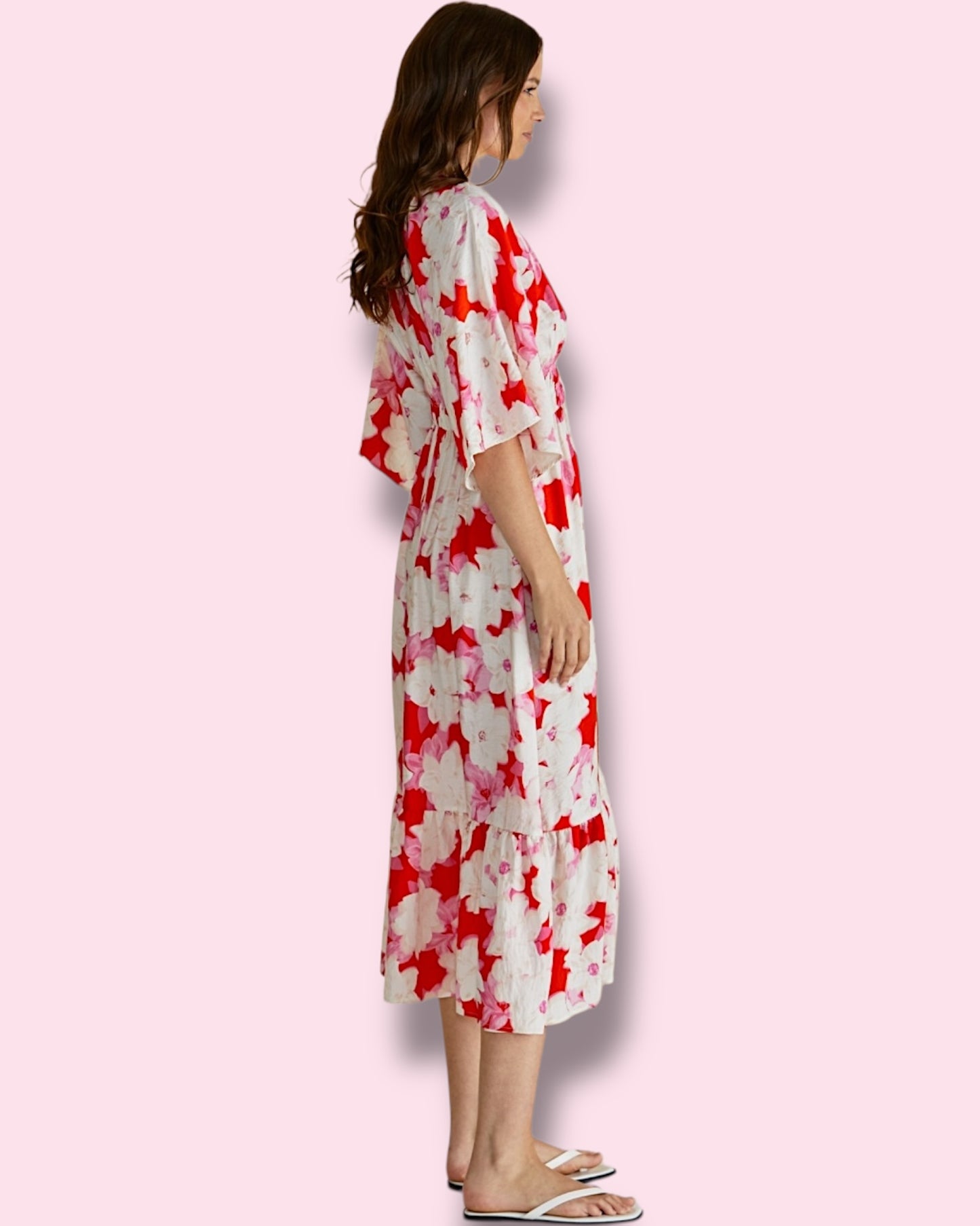 Moxie Dress - Red Floral