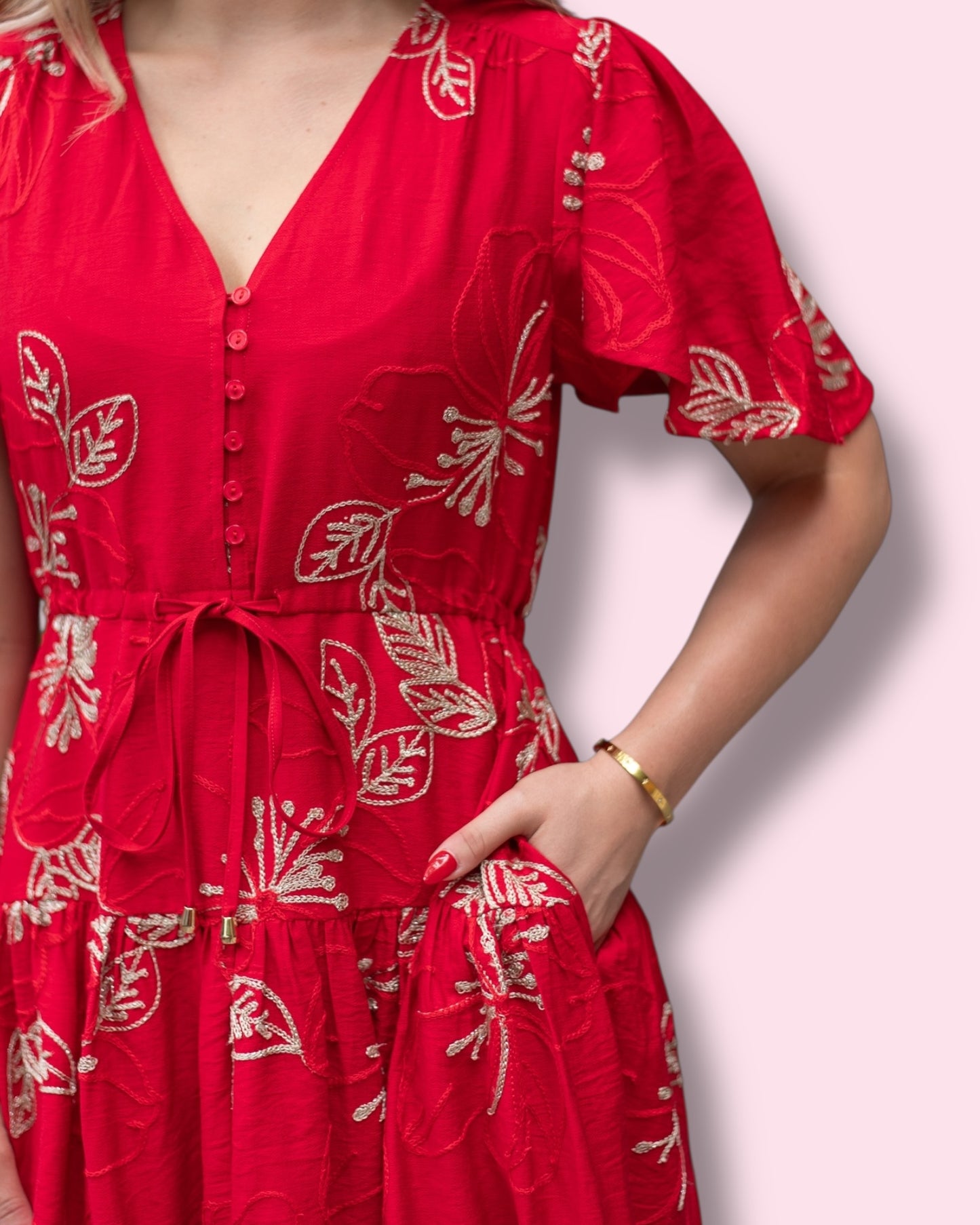 Christine Dress - Red