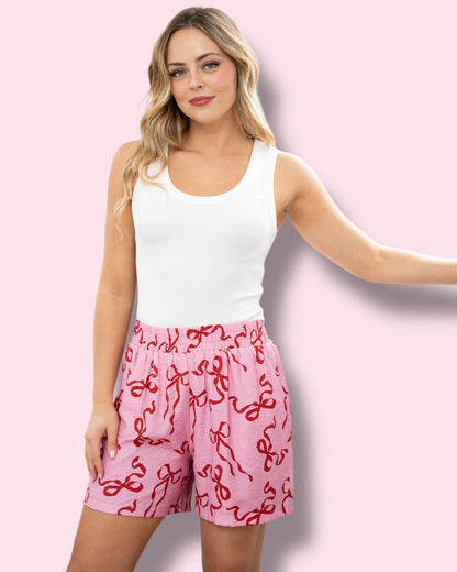 Ribbon Print Shorts