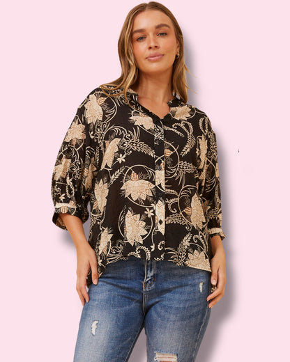 Mia Printed Shirt 🌼