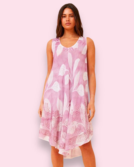 Finley Umbrella Dress - Multi Pink