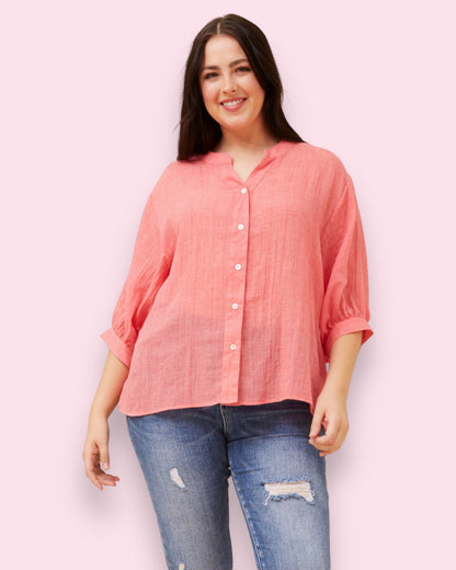 Mia Shirt - Cherry