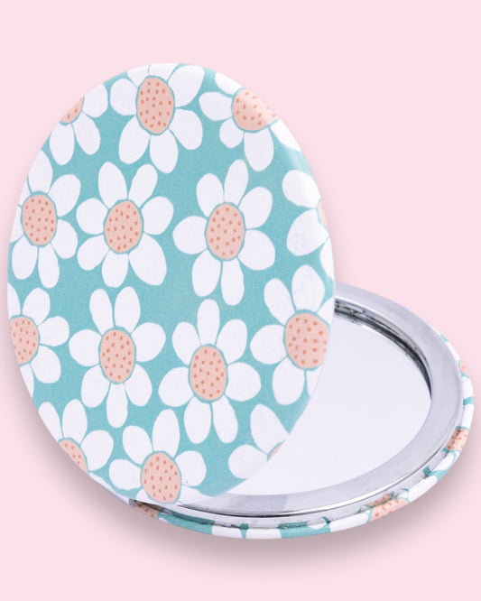 Handbag Accessories Compact Mirror - Daisy
