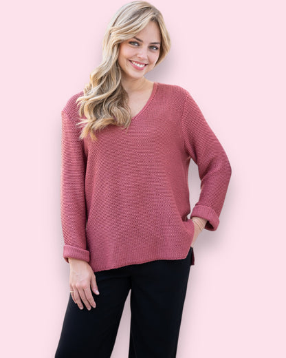 Maddie Knit - Brick