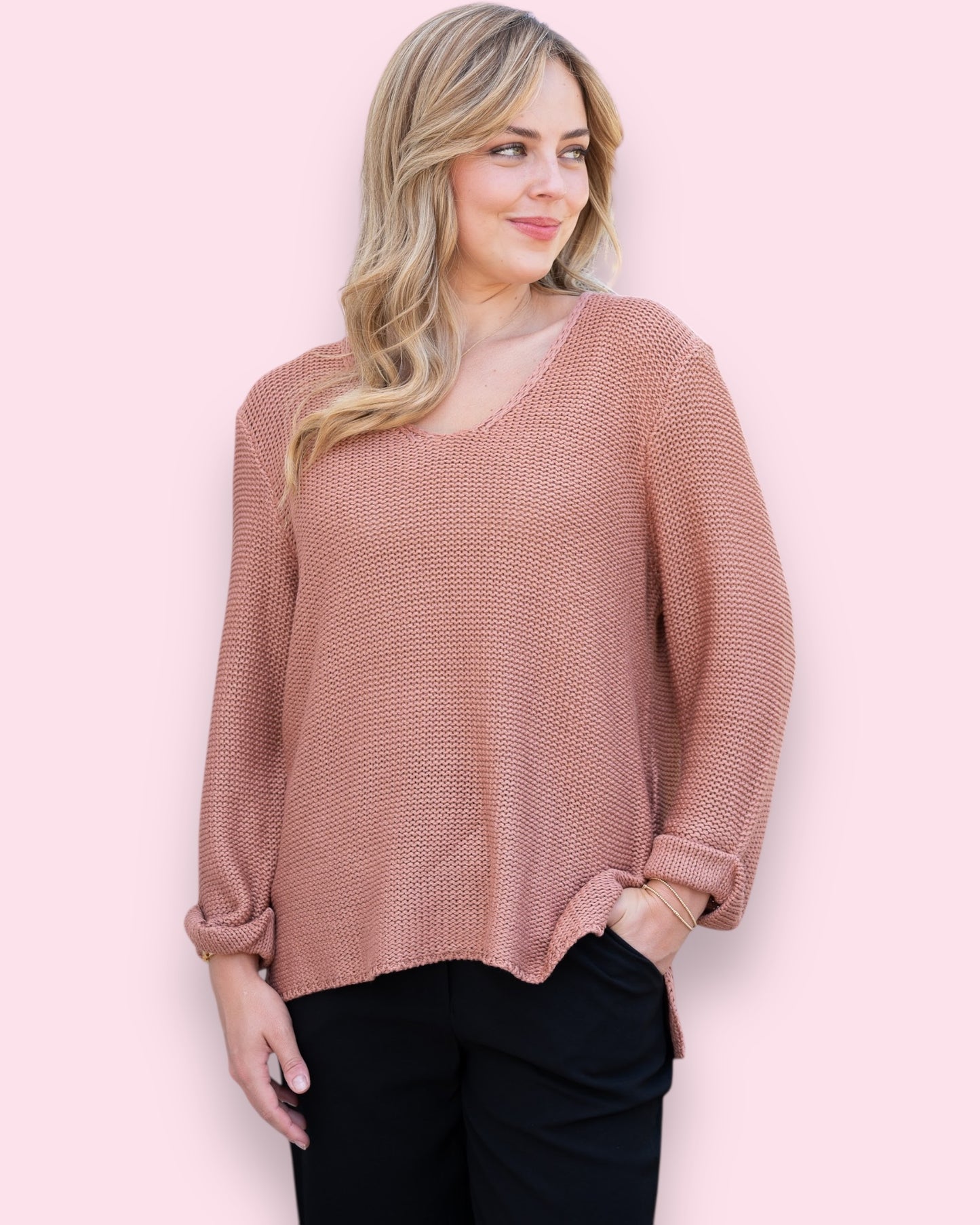 Maddie Knit - Almond