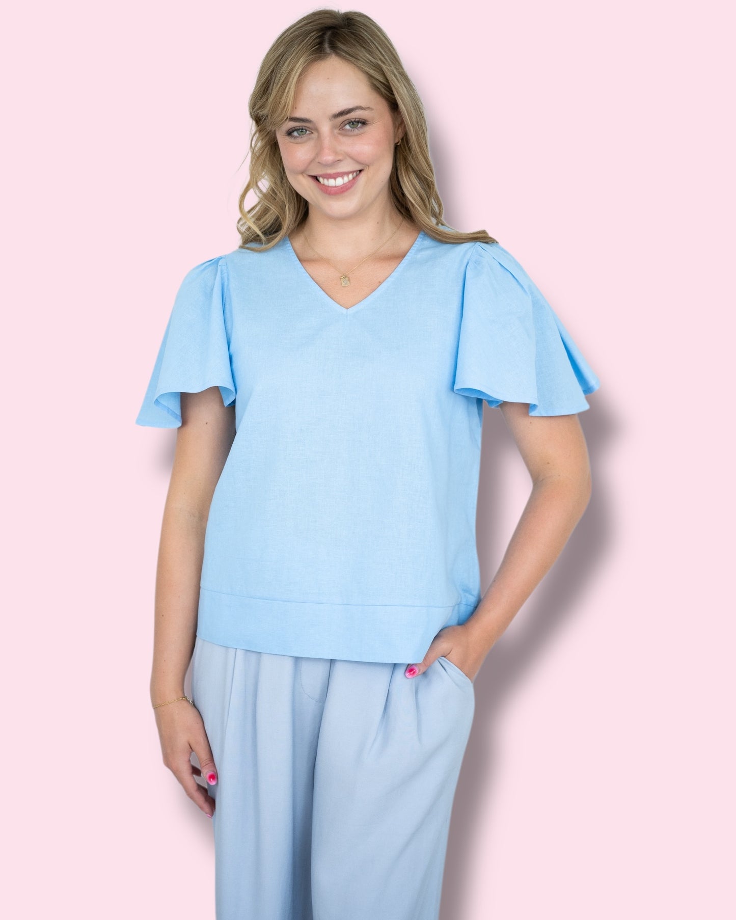 Parker Plain Top - Blue