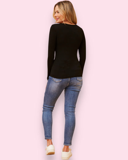 Amity Plain Top - Black