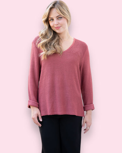 Maddie Knit - Brick