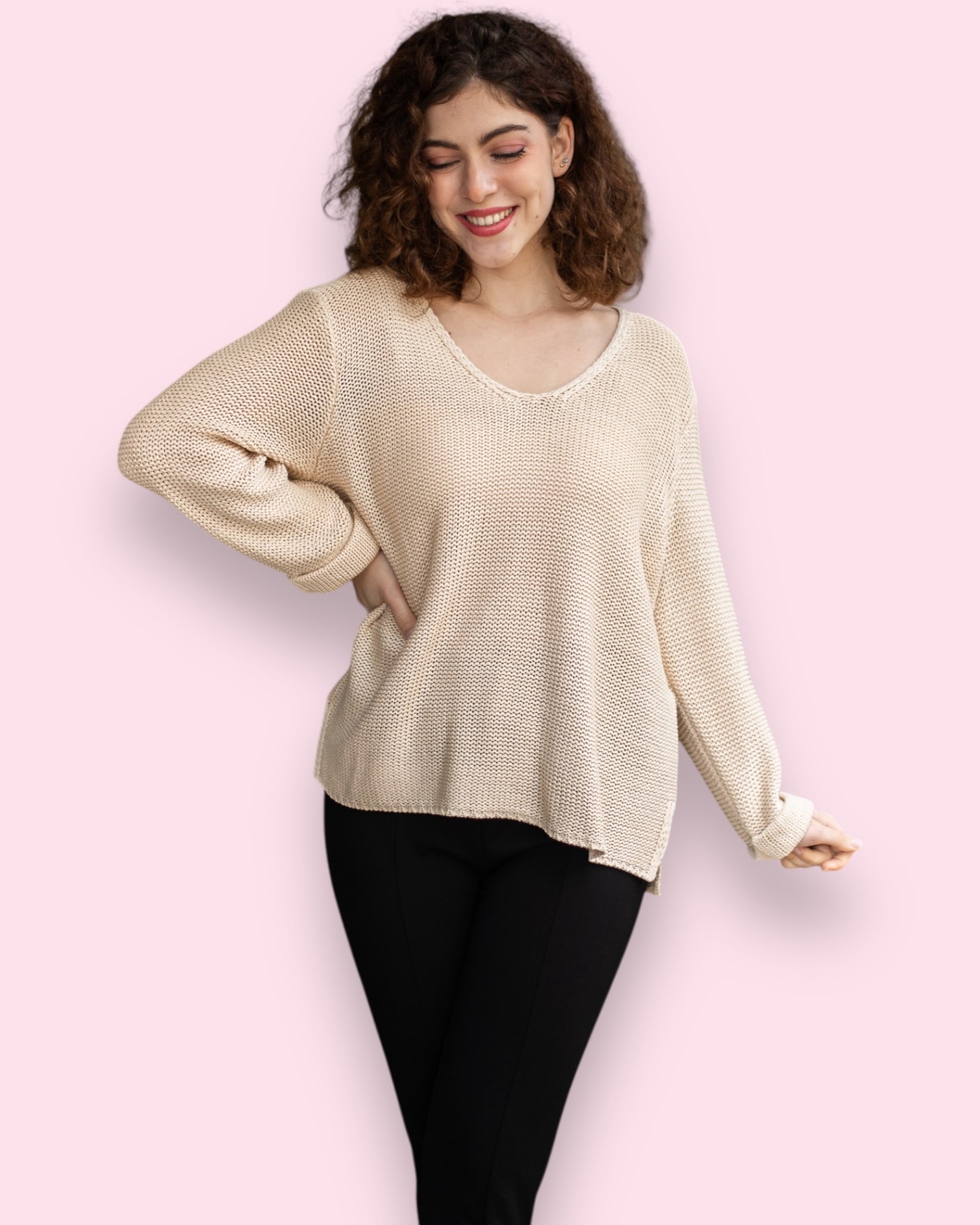 Maddie Knit - Beige