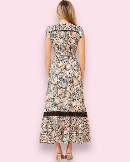 Cleo Maxi - Hex Geo Print