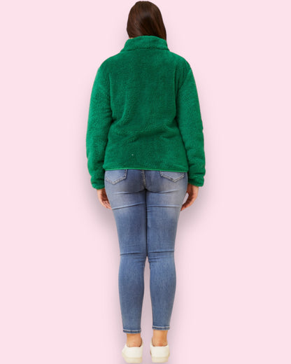 Teddy Fur Zip Jacket - Amazon
