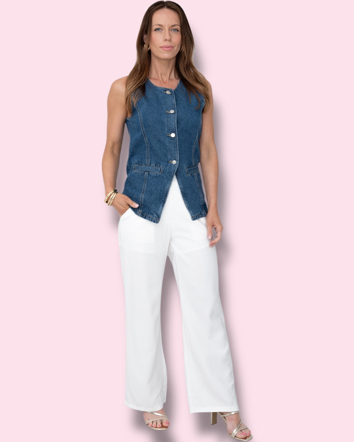 Alison Denim Waistcoat