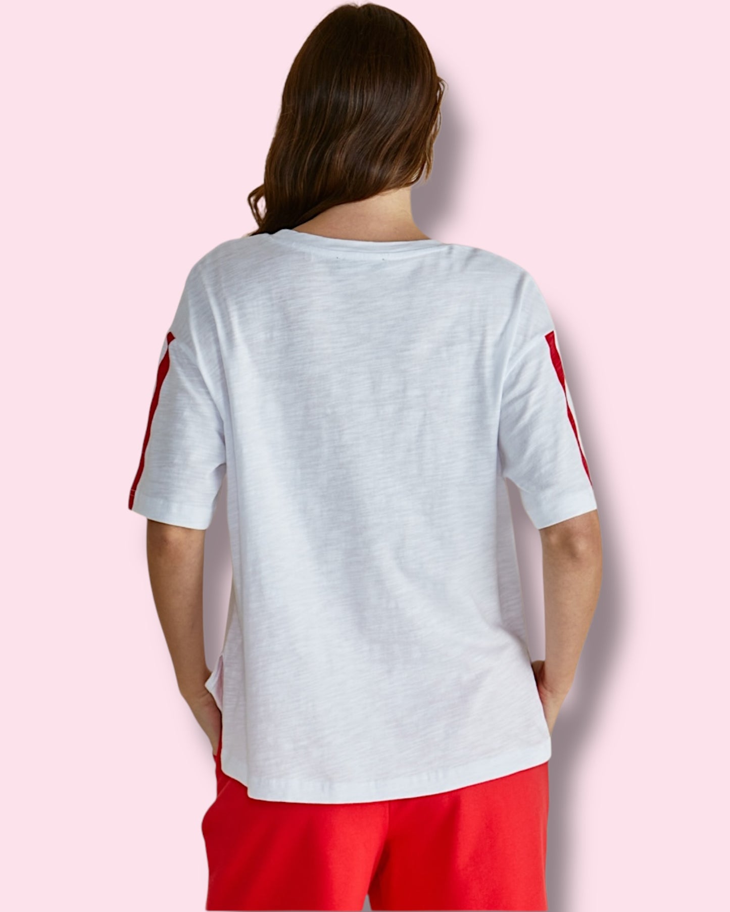 Relaxed Boxy Tee - Cherry Print