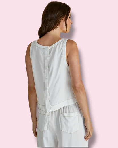 Copacabana Shell Top - White