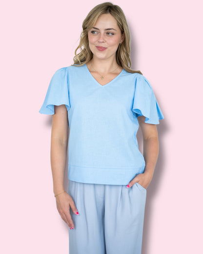 Parker Plain Top - Blue