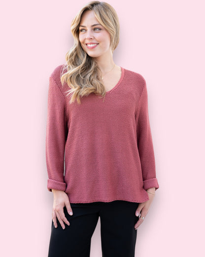 Maddie Knit - Brick
