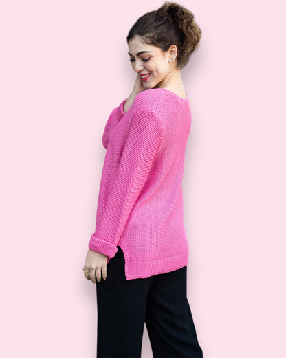 Maddie Knit - Berry Pink