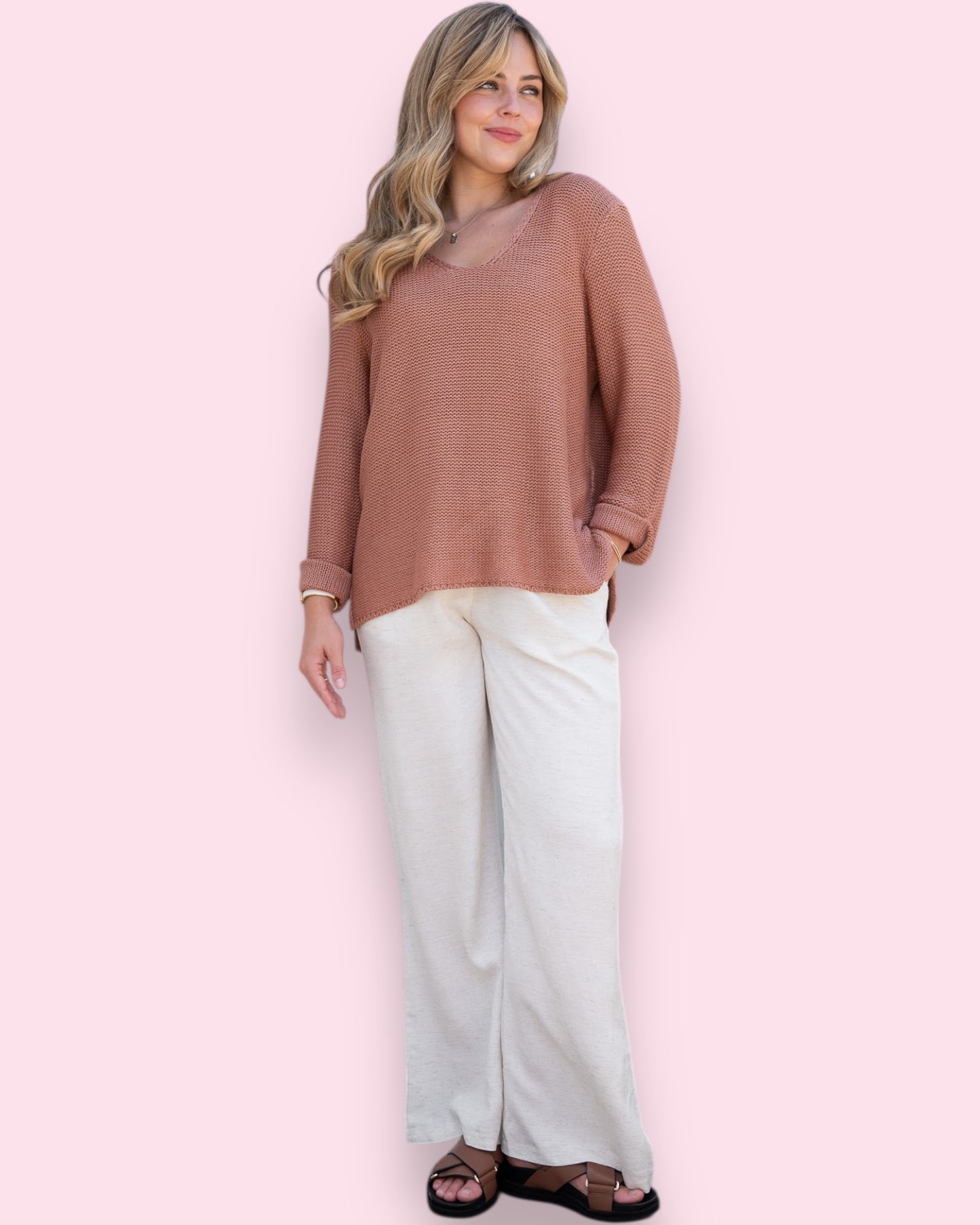Maddie Knit - Almond
