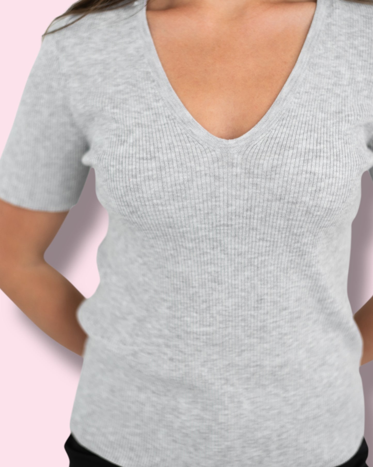 Tammy Knit Top - Silver