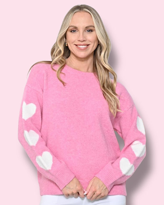 Loveable Knit Jumper - Pink