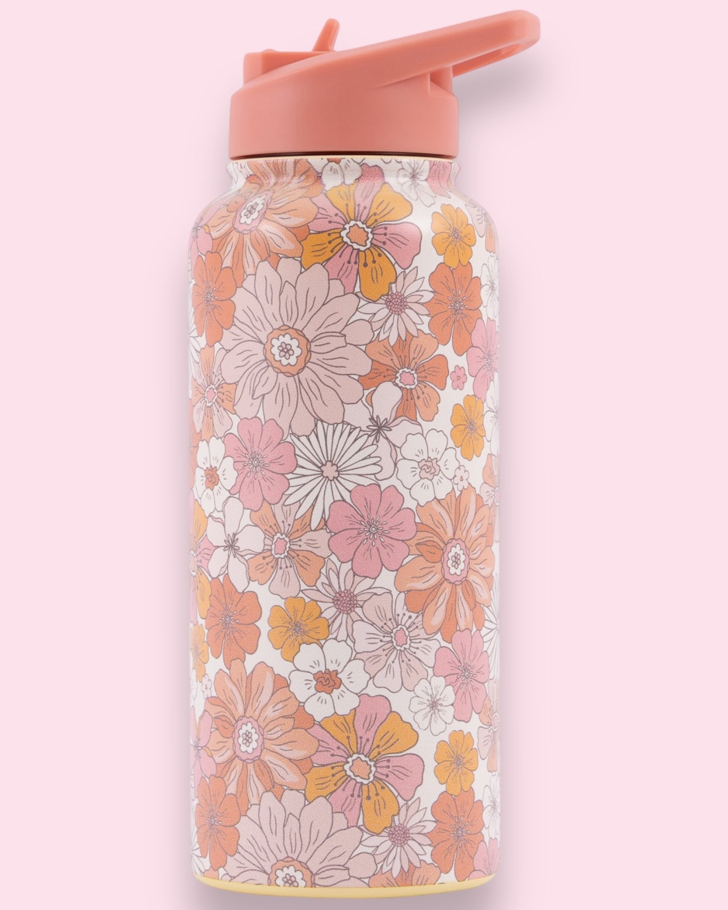 Sip By Splosh Water Bottle - Retro Floral