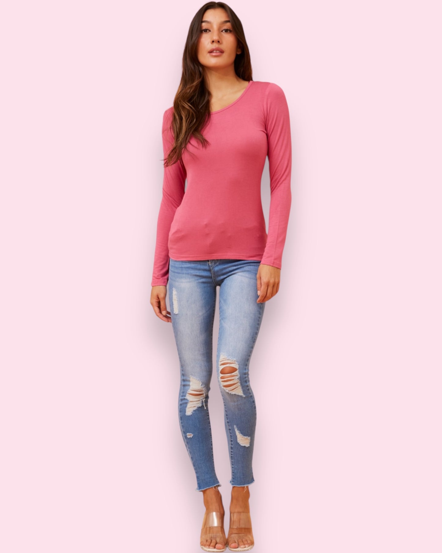 Amity Plain Top - Orchid