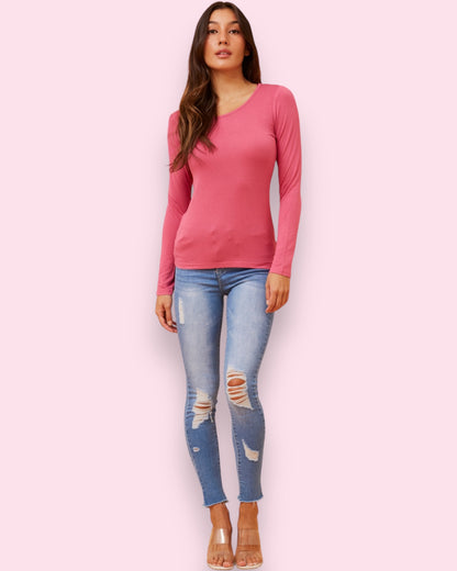 Amity Plain Top - Orchid