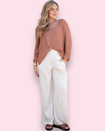 Maddie Knit - Almond
