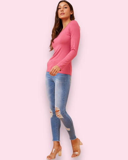 Amity Plain Top - Orchid