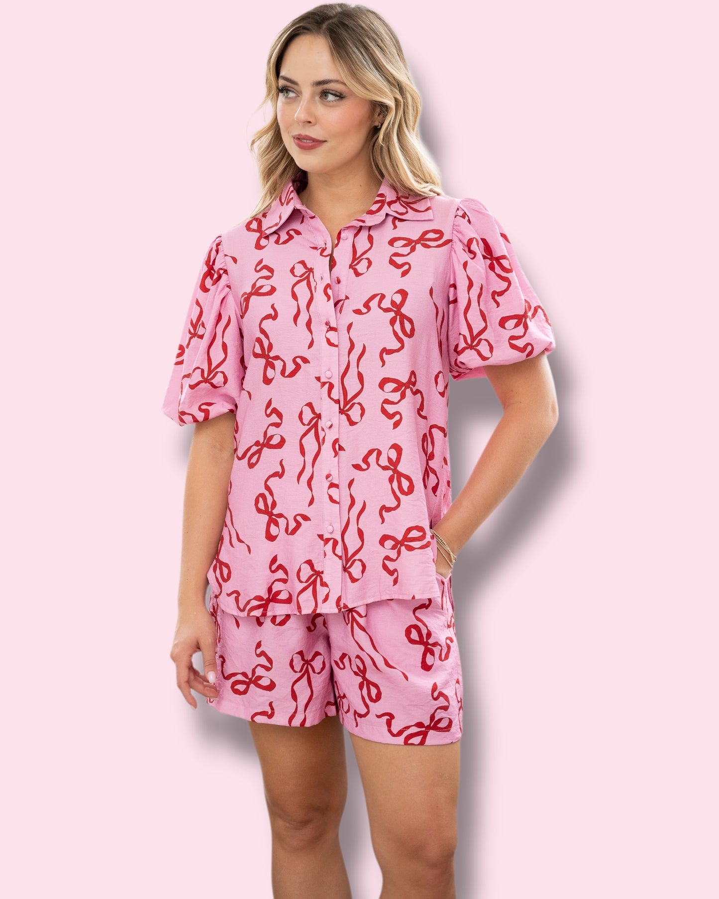 Ribbon Print Alice Top