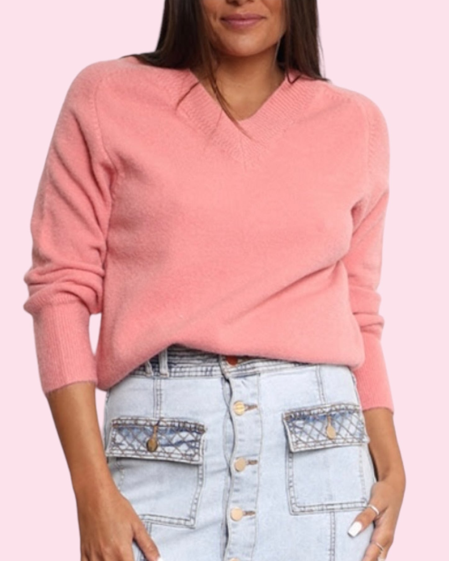 Kaley Knit Top - Pink