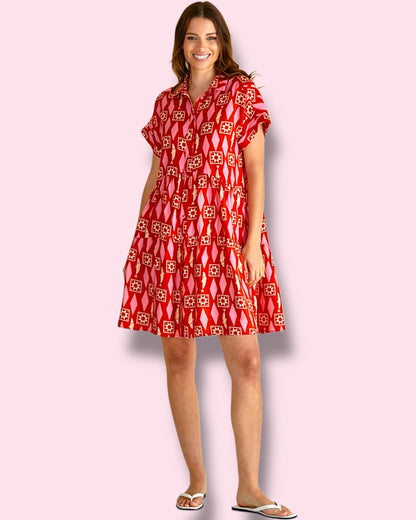 Copacabana Shirt Dress - Sardinia Print