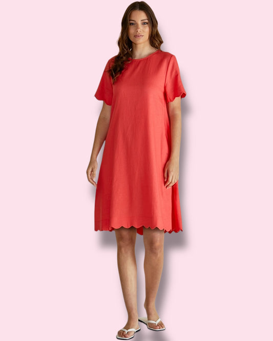 Dawn Shift Dress - Red