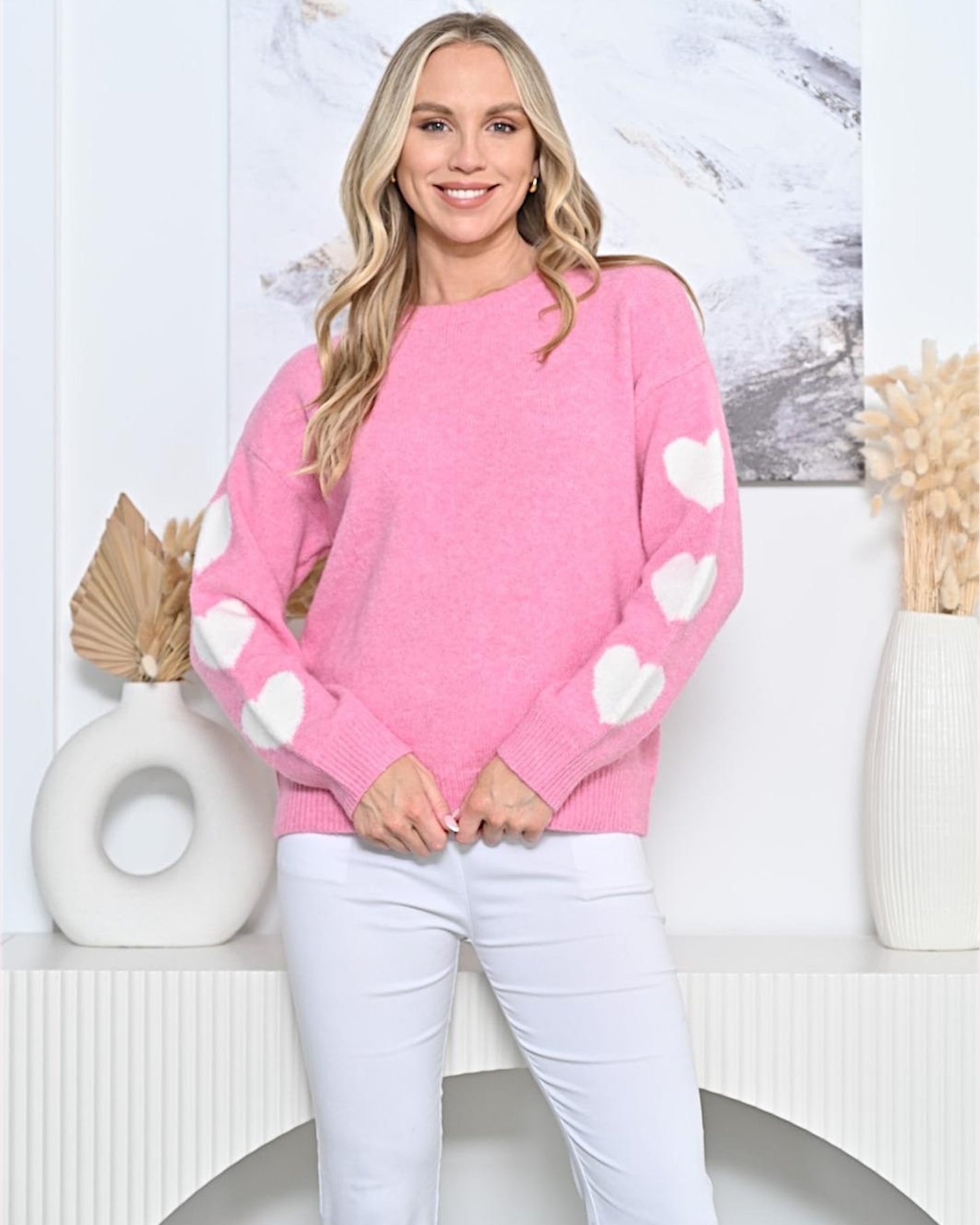 Loveable Knit Jumper - Pink