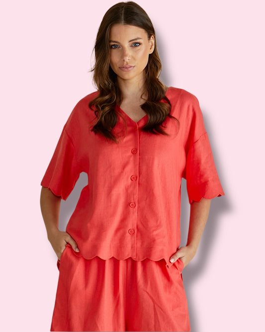 Scarlett Shirt - Red