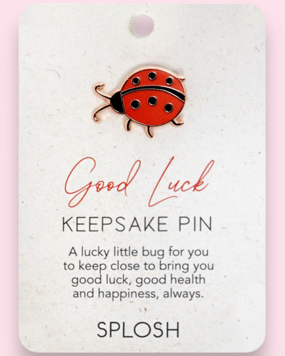 Keepsake pins - Good Luck